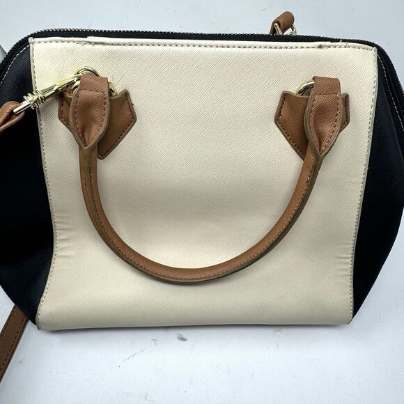 Liz Claiborne Colorblock Satchel Handbag Purse With Shoulder Strap EUC - Picture 5 of 12